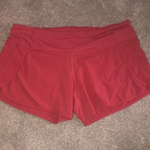 Pink Lululemon shorts